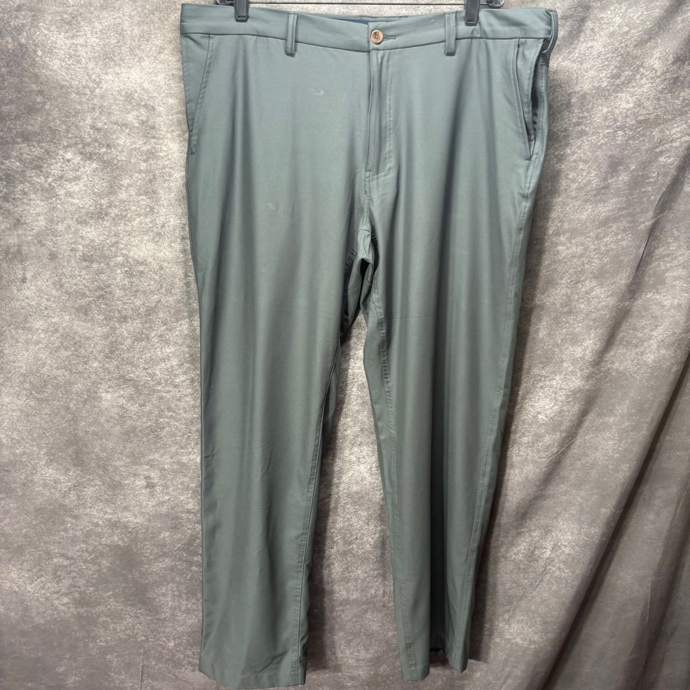 SCOTTEVEST Covert Cargo Chino Pants Mens 42x32 Gray 10 Pockets Travel Technical